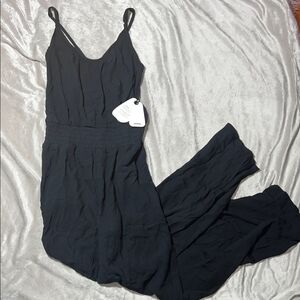 NWT Prana Fernie Wide Leg Black Jumpsuit XS Stretchy